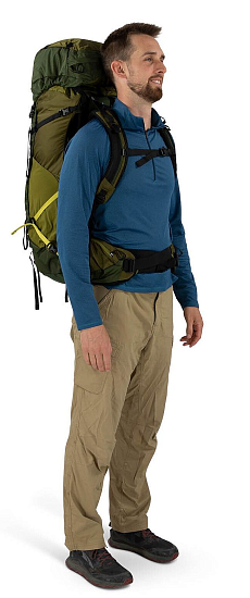 Рюкзак Osprey Atmos AG LT 50 Night Shift/Scoria Blue - Фото 6 большая