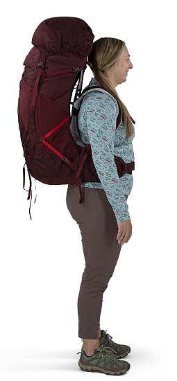 Рюкзак женский Osprey Aura AG LT 65 Black - Фото 6 большая