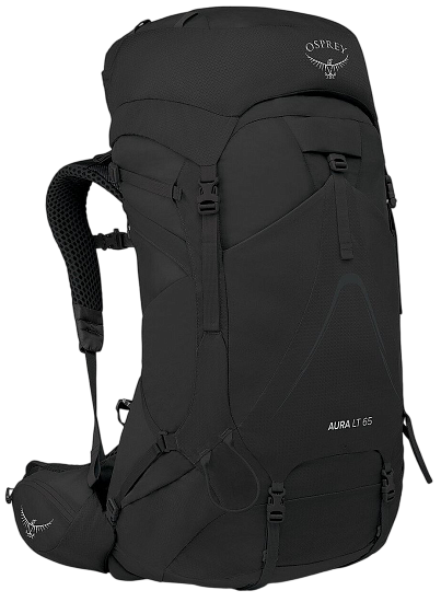 Рюкзак женский Osprey Aura AG LT 65 Black - Фото 1 большая