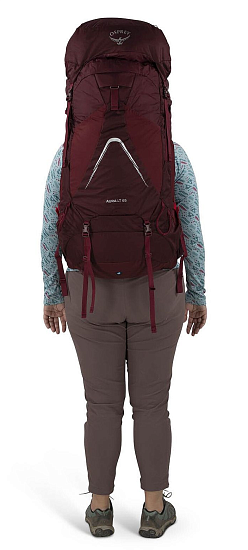 Рюкзак женский Osprey Aura AG LT 65 Koseret/Darjeeling Spring Green - Фото 8 большая