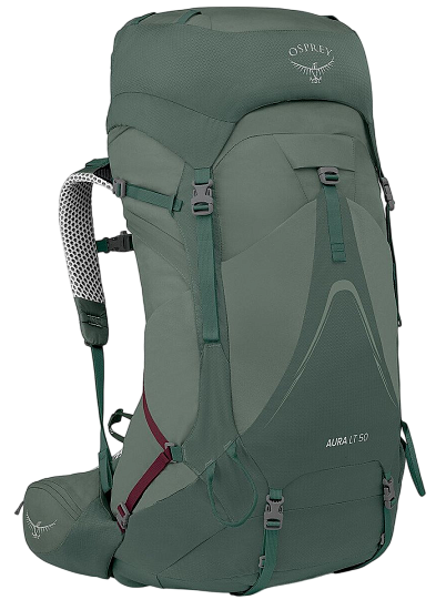 Рюкзак женский Osprey Aura AG LT 50 Koseret/Darjeeling Spring Green - Фото 1 большая