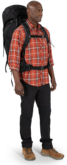 Рюкзак Osprey Kestrel 68 Black - Фото 6 большая