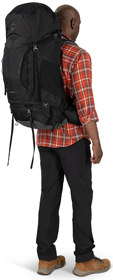 Рюкзак Osprey Kestrel 68 Black - Фото 7 большая
