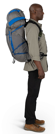 Рюкзак Osprey Exos Pro 55 Dale Grey/Agam Blue - Фото 8 большая