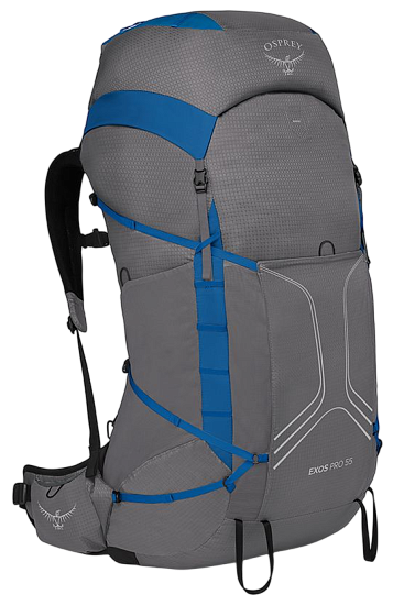 Рюкзак Osprey Exos Pro 55 Dale Grey/Agam Blue - Фото 1 большая