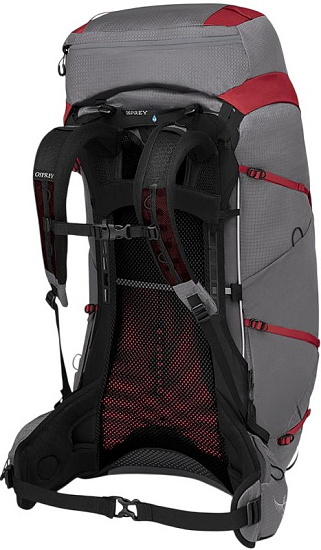 Рюкзак женский Osprey Eja Pro 55 Dale Grey/Poinsettia Red - Фото 2 большая