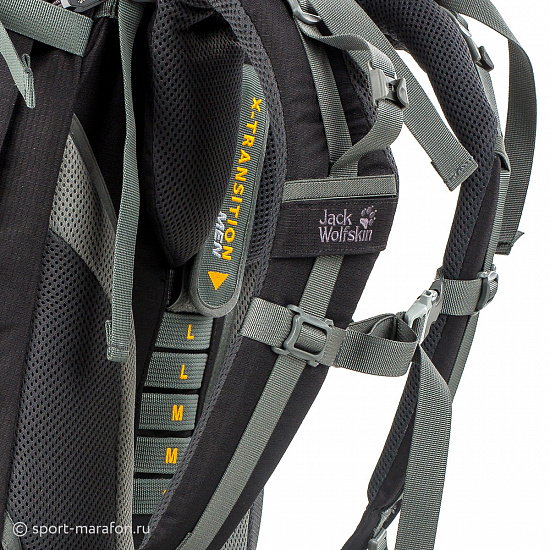 Рюкзак Jack Wolfskin Denali 65 Black - Фото 2 большая