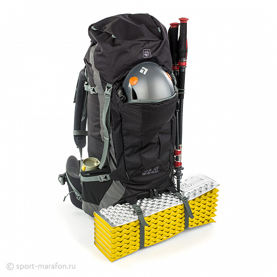 Рюкзак Jack Wolfskin Denali 65 Black - Фото 7 большая