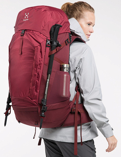 Рюкзак женский Haglofs Strova 65 M-L Brick Red/Light Maroon Red - Фото 9 большая