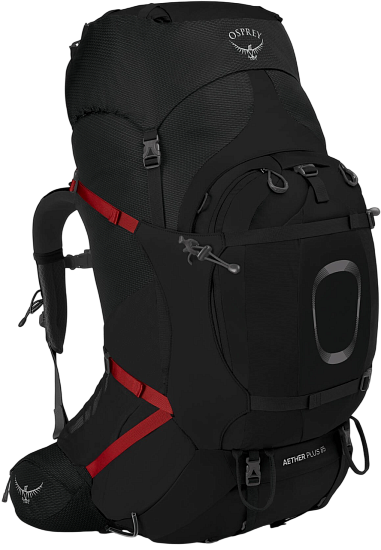 Рюкзак Osprey Aether Plus 85 Black - Фото 1 большая