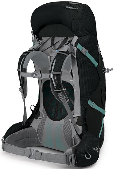 Рюкзак женский Osprey Ariel Plus 60 Black - Фото 2 большая