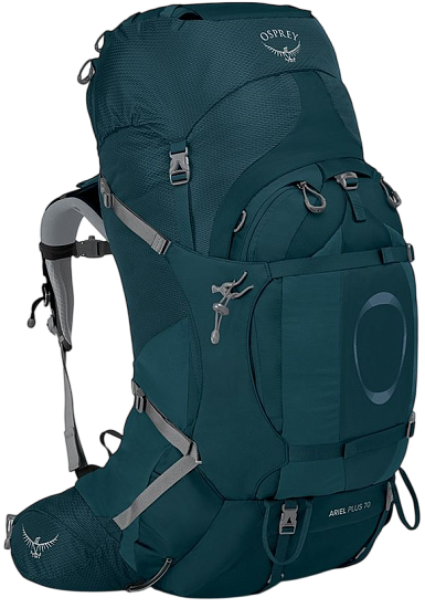 Рюкзак женский Osprey Ariel Plus 70 Night Jungle Blue - Фото 1 большая