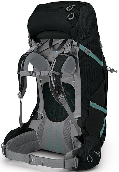Рюкзак женский Osprey Ariel Plus 70 Black - Фото 2 большая