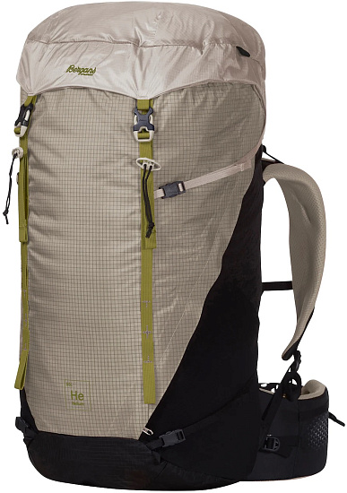 Рюкзак Bergans Helium V5 55 Chalk Sand/Black/Dark Green Oasis - Фото 1 большая