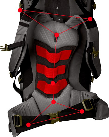 Рюкзак Mammut Trion Spine 75 Graphite/Black - Фото 5 большая