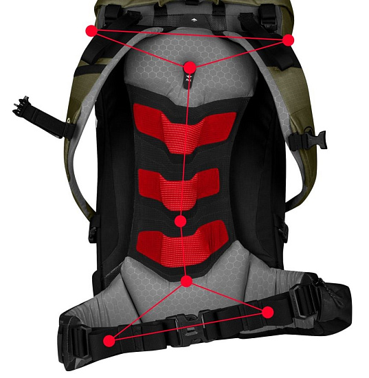 Рюкзак Mammut Trion Spine 50 Olive/Black - Фото 4 большая