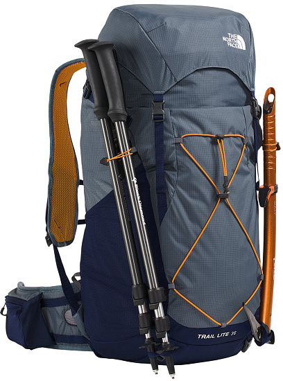 Рюкзак The North Face Trail Lite 36 Granite Grey/Summit Navy - Фото 6 большая