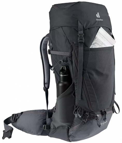 Рюкзак женский Deuter Futura Air Trek 45+10 SL Black-Graphite - Фото 9 большая