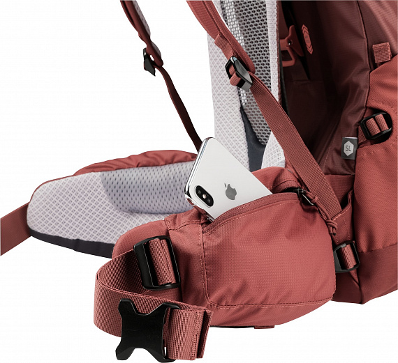 Рюкзак женский Deuter Futura Air Trek 45+10 SL Redwood-Lava - Фото 8 большая