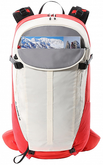 Рюкзак The North Face Basin 36 Vintage White-Horizon Red - Фото 3 большая