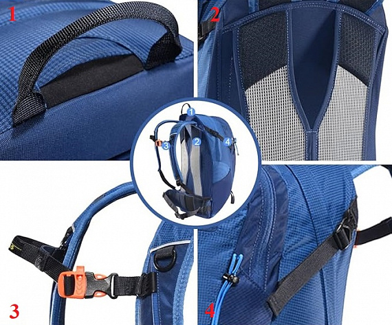 Рюкзак Kailas Q-Wind II 28 Grayish Blue - Фото 2 большая