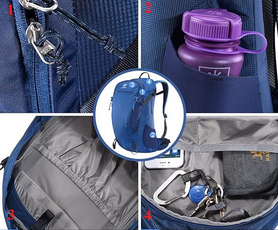 Рюкзак Kailas Q-Wind II 28 Grayish Blue - Фото 3 большая