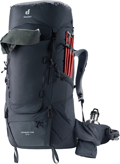 Рюкзак Deuter Aircontact Core 70+10 Black - Фото 8 большая
