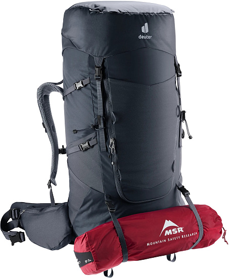 Рюкзак Deuter Aircontact Core 70+10 Black - Фото 10 большая