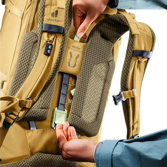 Рюкзак женский Deuter Aircontact Core 65+10 SL Savanna/Nori - Фото 7 большая