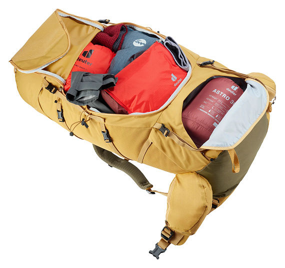 Рюкзак женский Deuter Aircontact Core 65+10 SL Savanna/Nori - Фото 10 большая