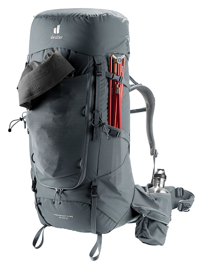 Рюкзак женский Deuter Aircontact Core 65+10 SL Graphite - Фото 8 большая