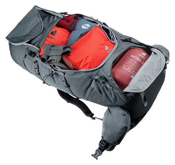 Рюкзак женский Deuter Aircontact Core 65+10 SL Graphite - Фото 10 большая