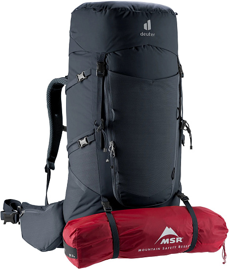 Рюкзак Deuter Aircontact Core 60+10 Black - Фото 8 большая