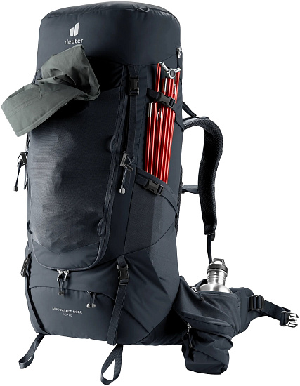 Рюкзак Deuter Aircontact Core 60+10 Black - Фото 11 большая