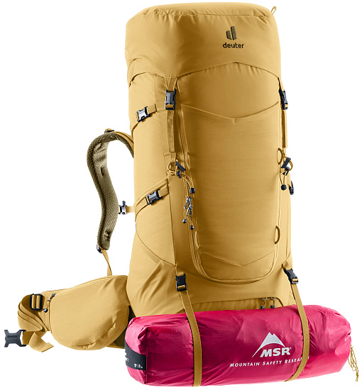 Рюкзак женский Deuter Aircontact Core 55+10 SL Savanna/Nori - Фото 7 большая