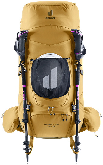 Рюкзак женский Deuter Aircontact Core 55+10 SL Savanna/Nori - Фото 8 большая