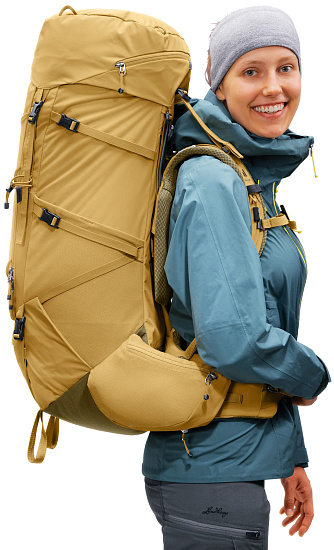 Рюкзак женский Deuter Aircontact Core 55+10 SL Savanna/Nori - Фото 9 большая
