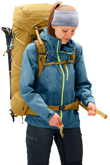 Рюкзак женский Deuter Aircontact Core 55+10 SL Savanna/Nori - Фото 10 большая