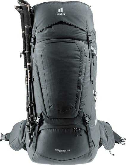 Рюкзак женский Deuter Aircontact Pro 75+10 SL Graphite - Фото 4 большая