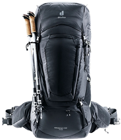 Рюкзак Deuter Aircontact Pro 75+10 Black - Фото 8 большая