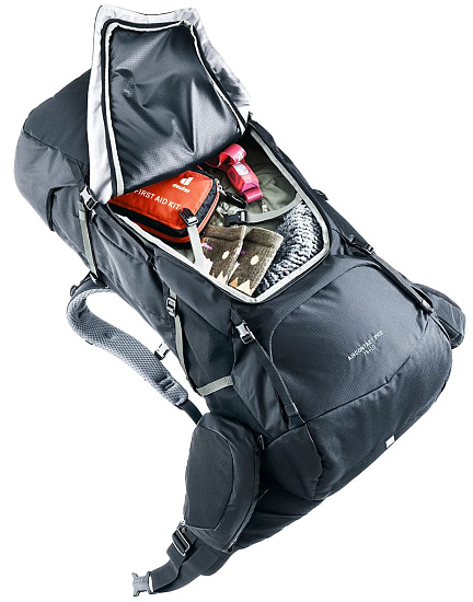 Рюкзак Deuter Aircontact Pro 75+10 Black - Фото 4 большая