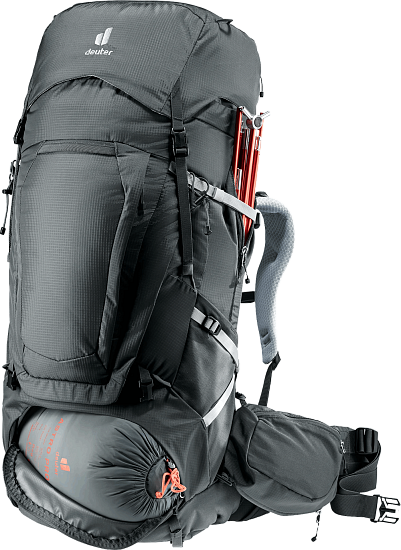 Рюкзак женский Deuter Aircontact Pro 65+10 SL Graphite - Фото 7 большая