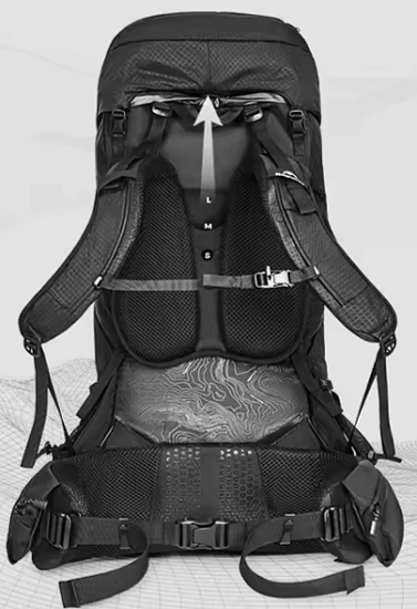 Рюкзак Naturehike Helium 70L Black - Фото 2 большая