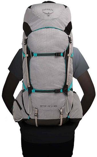 Рюкзак женский Osprey Ariel Pro 65 Voyager Grey - Фото 5 большая