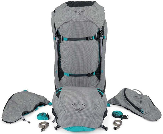 Рюкзак женский Osprey Ariel Pro 65 Voyager Grey - Фото 6 большая