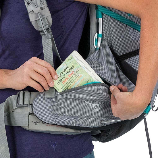 Рюкзак женский Osprey Ariel Pro 65 Voyager Grey - Фото 9 большая
