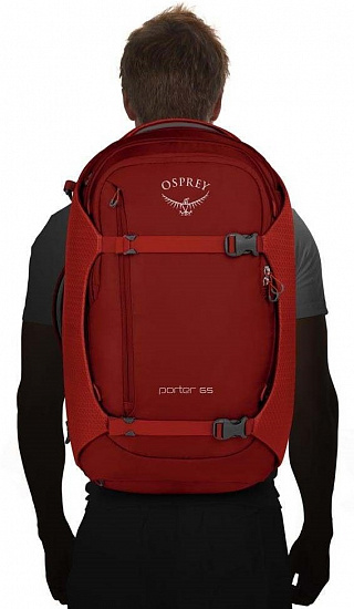 Рюкзак Osprey Porter 65 Diablo Red - Фото 8 большая