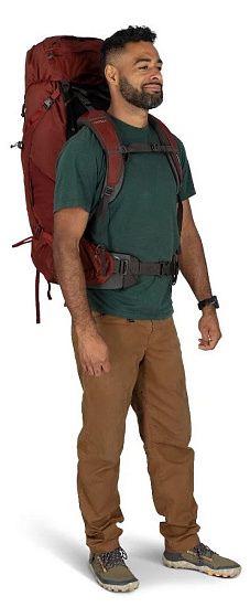 Рюкзак Osprey Aether 65 Acorn Red - Фото 6 большая
