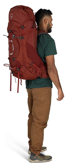Рюкзак Osprey Aether 65 Acorn Red - Фото 7 большая