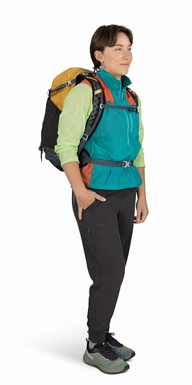 Рюкзак Osprey Hikelite 26 Tungsten/Yelow - Фото 4 большая